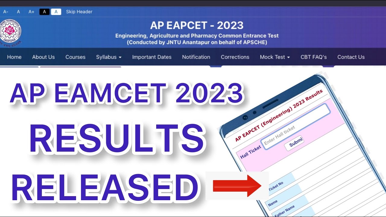 AP EAMCET 2023 RESULTS RELEASED | EAPCET RESULTS DECLARED | EAMCET RESULTS