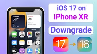 iOS 18/17 Beta Running on iPhone XR/iPhone 11| How to Downgrade iPhone XR From iOS 17 To 16.5 screenshot 5