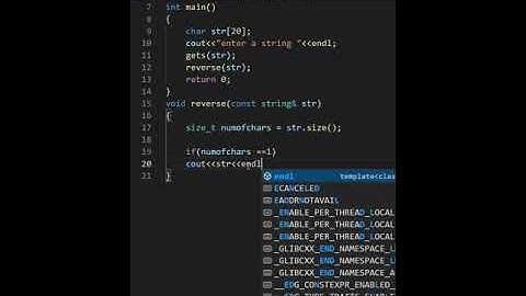C++ program to reverse a string using recursion 👾#shorts.