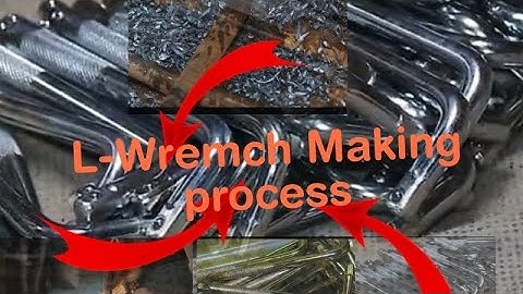 how l handle socket wrenches are made||how we use L wrench||Amazing process of wrench making