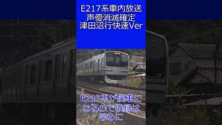 E217系車内放送津田沼行快速Ver