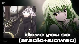 I Love You So [Arabic+Slowed]