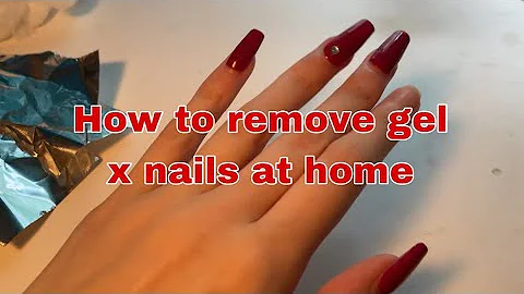 How to remove Gel x nails | without E file | easy ...