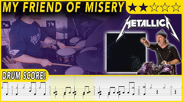 My Friend of Misery - Metallica | DRUM SCORE Sheet Music | #598 DRUMSCRIBE
