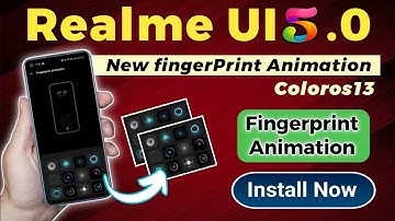 Realme UI 4.0 New FingerPrint Animation | Realme UI 4.0 New FingerPrint Animation install in UI 3.0