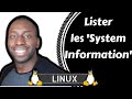 Linux  lister les system information