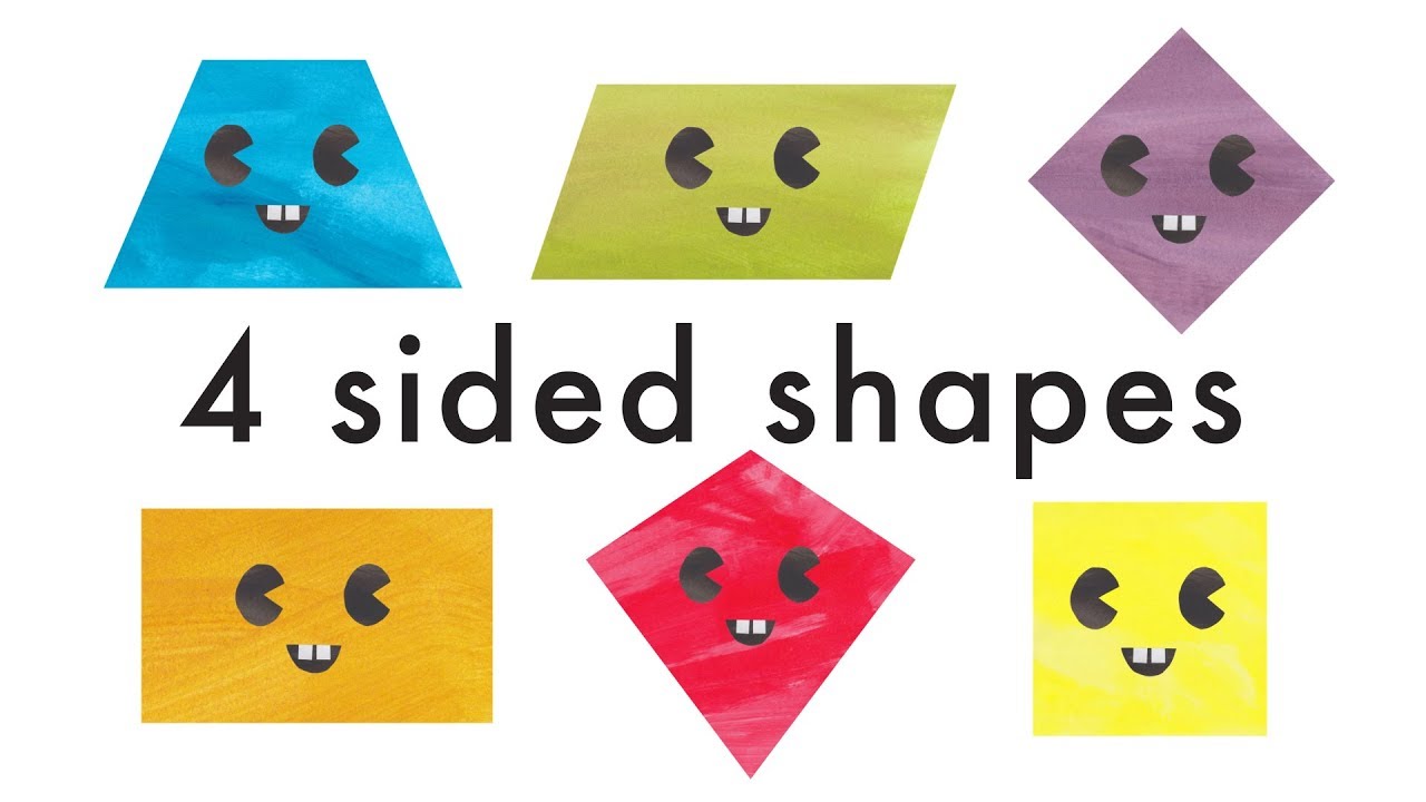 Learn Quadrilateral Shapes for Kids - Learn 4 sided Shapes (Recognising  Shapes) 