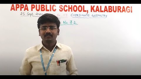 APS: GRADE 10 - MATHEMATICS - COORDINATE GEOMETRY -PART-04-25/09/2020 - Mr.Vaibhav Muttin