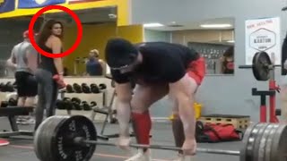 Woman Can't Stop Staring At Guy In The Gym