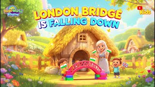 🎬 LONDON BRIDGE IS FALLING DOWN – 3D ANIMATED NURSERY RHYME FOR KIDS | POGO WORLD RHYMES