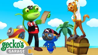 Oh No! Where did the Treasure Go?  | Gecko's Garage 3D | Learning Videos for Kids