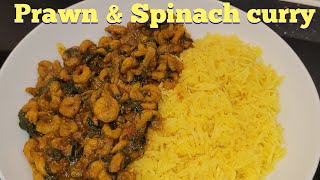 Prawn & Spinach curry recipe