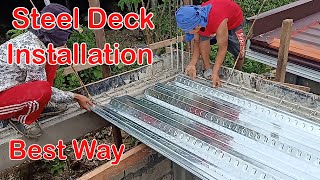 Steel Deck Installation. Pinaka madaling paraan at Pinaka Tipid sa gatos.