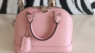 Louis Vuitton // 2017 Pink Rose Ballerine Epi Alma BB Bag – VSP Consignment