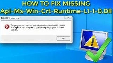 Api ms win crt runtime l1 1 0 dll is missing from your computer360p