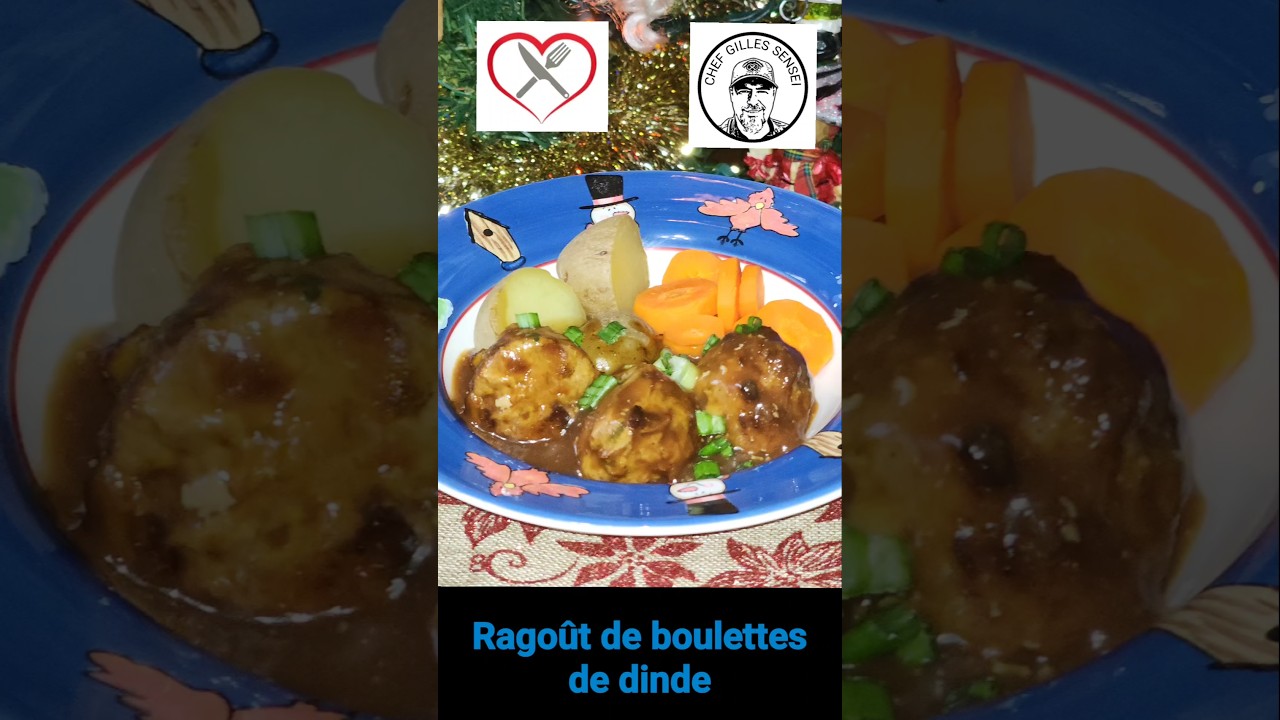 Ragoût de boulettes de dinde en 1 minute