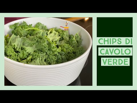 Chips di cavolo verde e pepe rosso, ricetta express