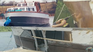 1940 Wooden Boat Bow Repair | Liveaboard Journey: Episode 23