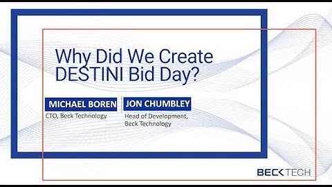 Why Did We Create DESTINI Bid Day