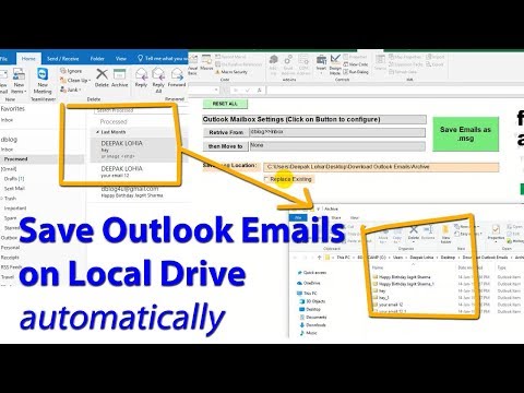 save outlook emails as .msg on your local drive - excel vba macros