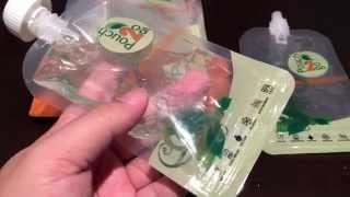 refillable baby food squeeze pouch