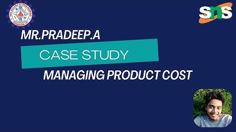 Mr.A.Pradeep | Assistant Professor AI & DS | Managing Product Cost | SNS INSTITUTIONS