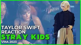 Taylor Swift Reaction STRAY KIDS S-Class VMA 2023   Speech for Stay