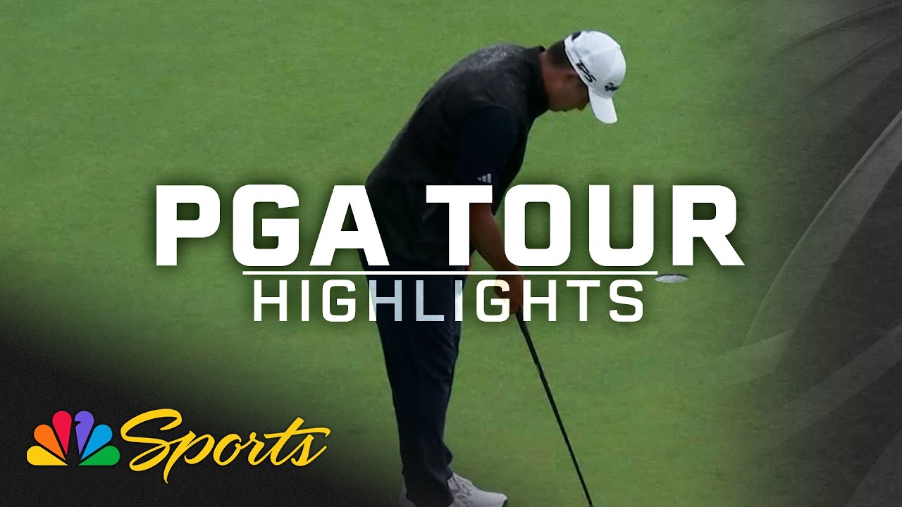 Collin Morikawa ties career-low (61) with clutch birdie at Travelers | Golf on NBC Sports