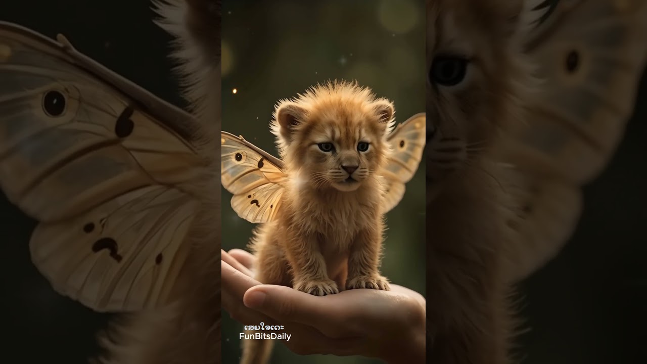A Lion Cub with Butterfly Wings? 🦁🦋 | Magical Creatures You’ll Love! 