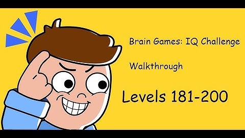 Brain Games IQ Challenge levels 181-200
