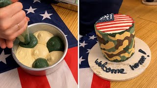 Camouflage Hero Cake! Sure to steal the show at your 4th of July celebration 🎉🍰 screenshot 4