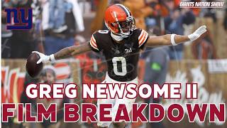 Giants CB Greg Newsome Film Breakdown