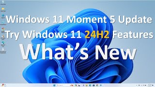 How to install Windows 11 24H2 update Enable New features (Windows 11 2024 update)
To download and install the Windows 11 Moment 5 update, and turn on its features you need to install the October 2024 cumulative update KB5044285 and turn on the option “Get the latest updates as soon as they’re available”.
To do this first open Settings and click on Windows Update, Here first enable the toggle “Get the latest updates as soon as they’re available”. Now hit the check for updates button to download and install the March patch updates that bring the Windows 11 Moment 5 features to your device. Once the download and installation complete, restart your PC to apply changes.
Well if your PC fails to update or you are encountering some error, visit Microsoft Update Catalog search and download the KB5044285 installer. Run the installer, and restart your PC.
Again open Settings and navigate to Windows Update. Enable the “Get the latest updates as soon as they’re available” toggle and hit check for updates to Download the configuration update, install it and restart your PC. Your Windows 11 PC should have the Moment 5 update installed.
Table of contents:-
00:00 Download Windows 11 Moment 5 update
01:07 Manually Download Windows 11 moment 5 update
02:50 Check Windows 11 moment 5 update Installed
03:20 Windows 11 moment 5 New Features
#windows11 #KB5044285 #m5 #news #windows How to install Windows 11 24H2 update Enable New features (Windows 11 2024 update)