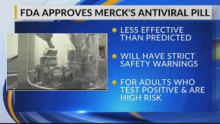 FDA approves merck's antiviral pill
