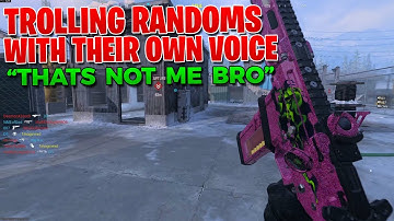 "Bro Thats Not Me" (Trolling Randoms With their Own Voice)
