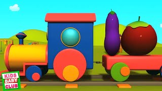 Vegetables Train, Learn Vegetables, Learning Videos For Children By Kids Baby Club