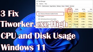 Tiworker exe High CPU and Disk Usage - 3 Fix
