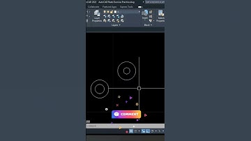 Autocad 2D Exercise 10 | Autocad Exercise for beginners | #shorts