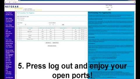 How to open ports on a NETGEAR router