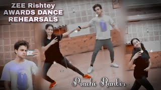 #pranbir #kkb Prachi Ranbir Dance rehearsals / zee rishtey awards / prachi ranbir offscreen masti