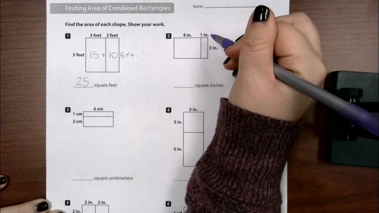 Finding Area of Combined Rectangles- 3rd Grade - YouTube