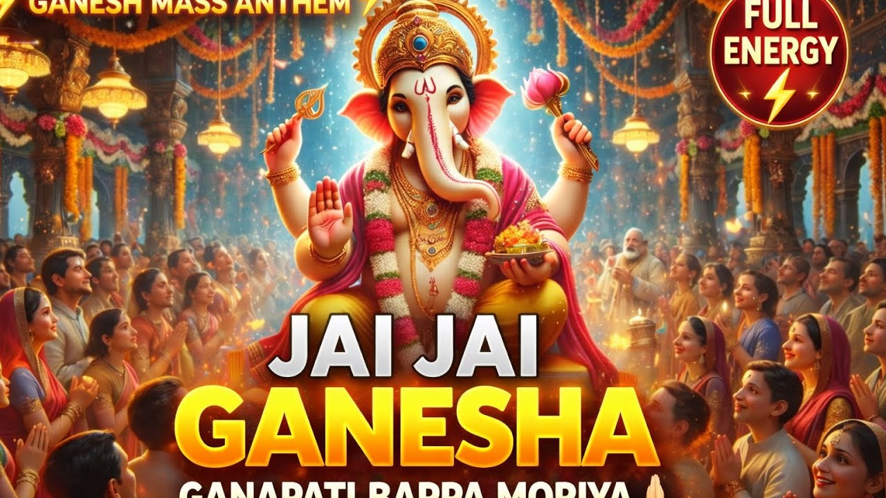 JAI JAI GANESHA 🔥 Ganapati Bappa Moriya | 4 Min Mass Devotional Anthem 🕉️