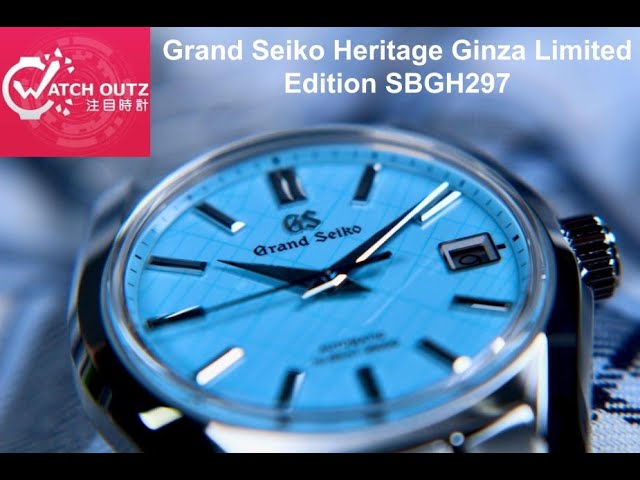 Mapping Ginza in Sky Blue - The New Grand Seiko Heritage Ginza Limited  Edition SBGH297 @watchoutz - YouTube