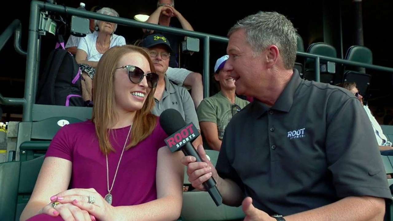 CIN@COL: Jacklyn  Gray talks about Jon's first homer