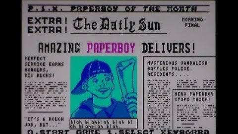 Paperboy - ZX Spectrum Vs Commodore 64