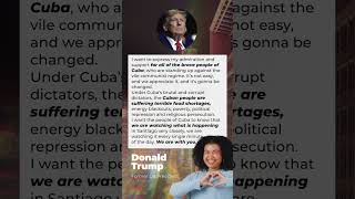 Donald Trump: brave people of Cuba, we are with you!  #internationalrelations