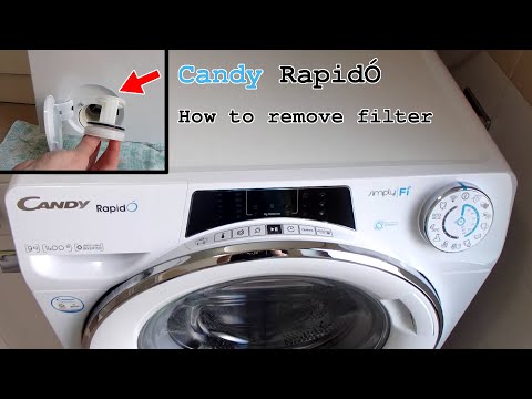 Candy RapidÓ washing machine • How to remove filter