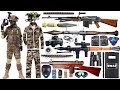 Special Forces Military Toy Gun Set Unboxing VZ61 Submachine Gun Thompson Submachine Gun Glock 