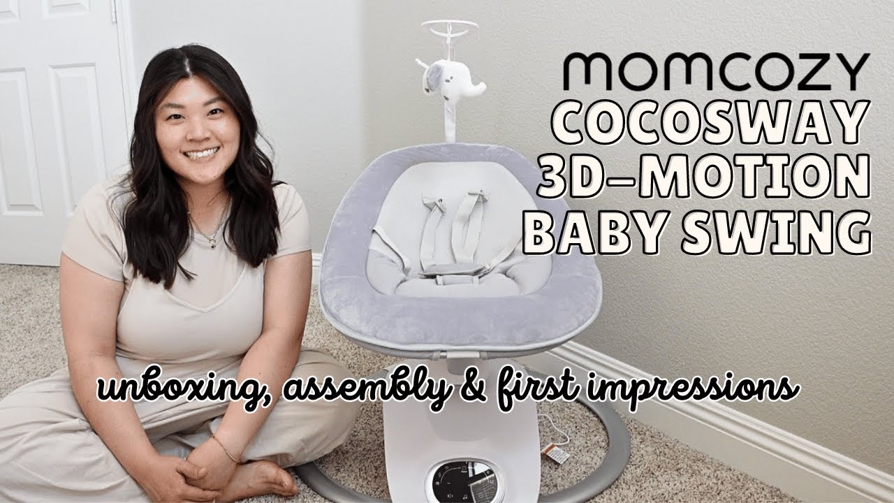 Momcozy CocoSway Babywippe - Elektrische 3D Schaukel Bis 9 Kg