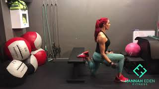 Bulgarian Split Squat HOLD + DB Bicep Curl & Press